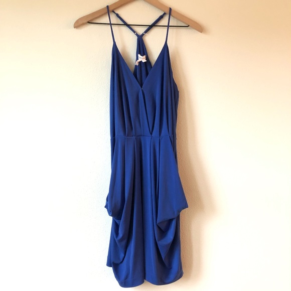 BCBG Generation Blue Strappy Dress with pockets - Picture 2 of 7